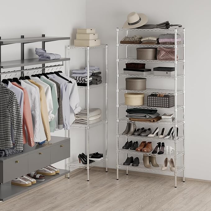 Regal Altair 14" Deep x 36" Wide x 86" Height Wire Shelving Kit | 10-Tier | NSF - Image 5