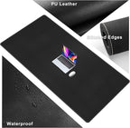 CENNBIE Leather Desk Mat, Extended Non-Slip Mouse Pad, Waterproof PU Leather - Image 3