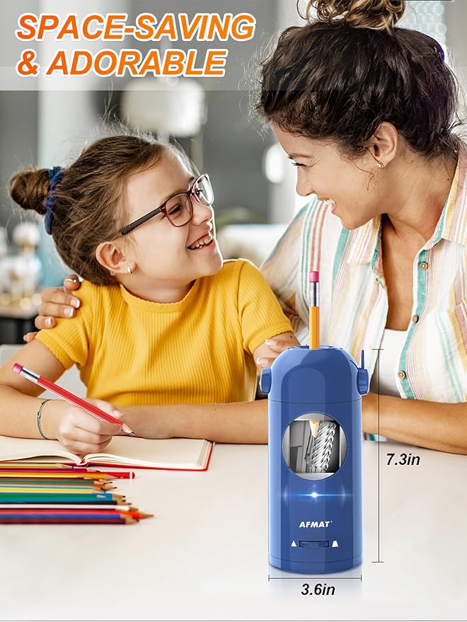 AFMAT Electric Pencil Sharpener, Fully Automatic Pencil Sharpener - Image 6