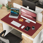 Desk Mat 47" x 23.7" Leather Desk Pad Protector - Image 8