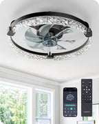 edishine 20'' ceiling fans with lights and remote, main product view