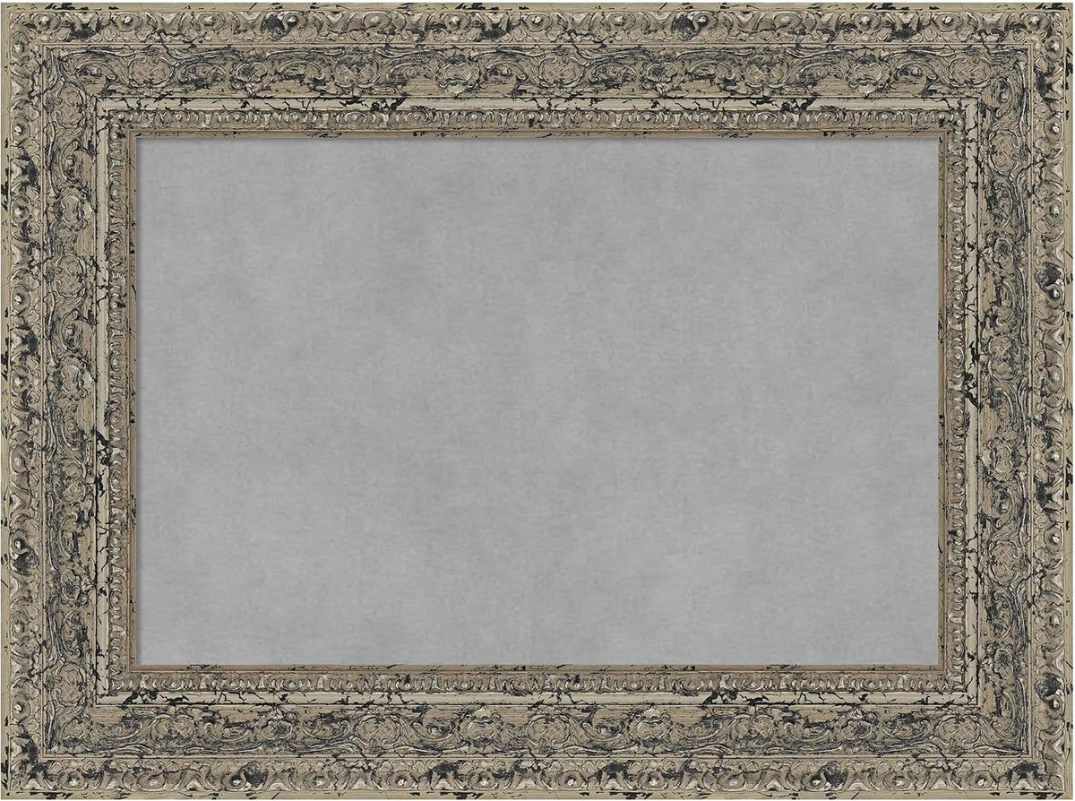 Amanti Art Silver Framed Magnetic Board 17x23 Small Vision Board