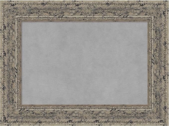 Amanti Art Silver Framed Magnetic Board 17x23 Small Vision Board by AmantiArt