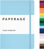 PAPERAGE Lined Journal Notebook, 160 Pages, Medium 5.6 in x 8 in by PAPERAGE