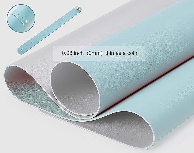 SUJAYU Dual Sided PU Leather Desk Pad, Mouse Pad, Office Desk Mat, Non-Slip - Image 4