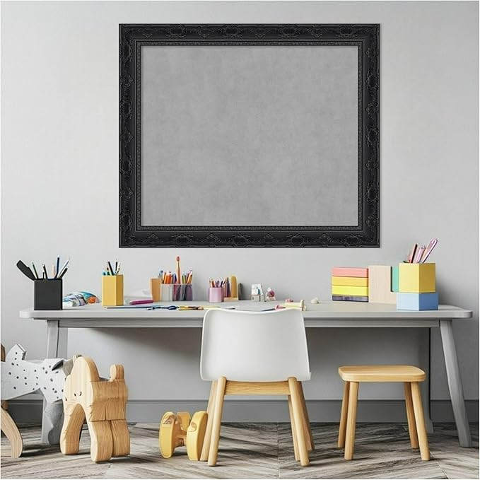 Amanti Art Black Framed Magnetic Board 24x28 Medium Vision Board - Image 5
