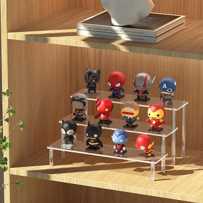 Aredpoook Acrylic Display Risers, 3 Tier Perfume Organizer Stand, Large Shelf - Image 7