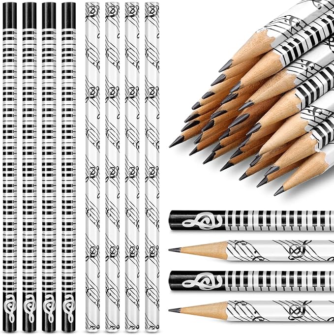 TaoBary 200 Pieces Music Pencils Bulk Music Classroom Supplies Piano Note by TaoBary