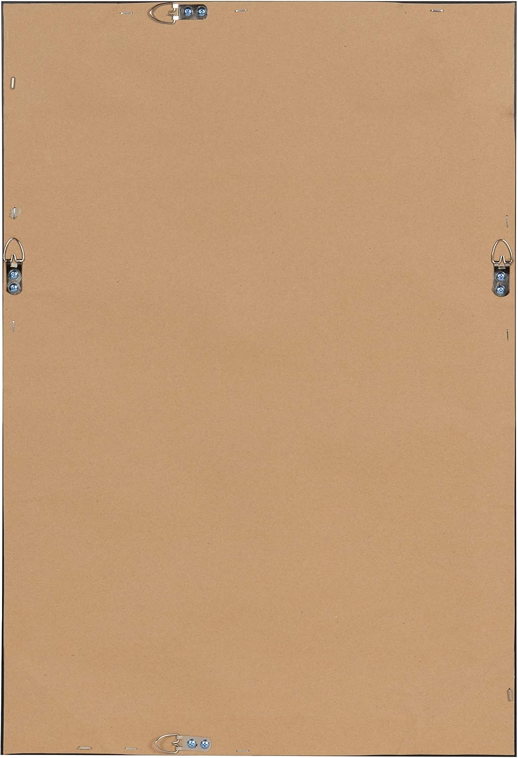 DesignOvation Beatrice Framed Linen Fabric Pinboard, 18x27, Walnut Brown