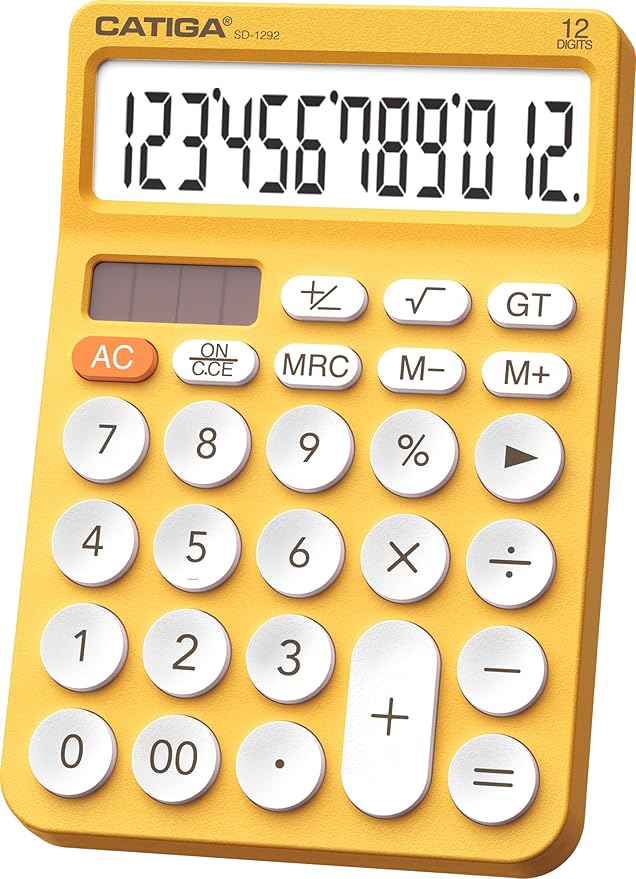 CATIGA 12 Digit Desktop Calculator Basic Desk Calculator by CATIGA