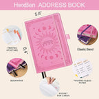 Address Book with Colorful Alphabetical Tabs – Hardcover Contact Organizer - Image 4