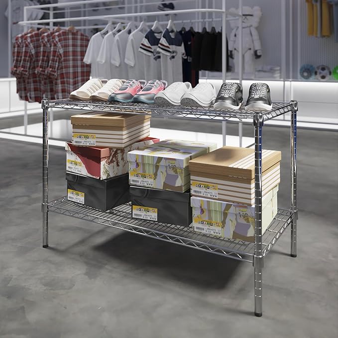 Regal Altair 21" Deep x 42" Wide x 27" Height Wire Shelving Kit | 2-Tier | NSF - Image 2