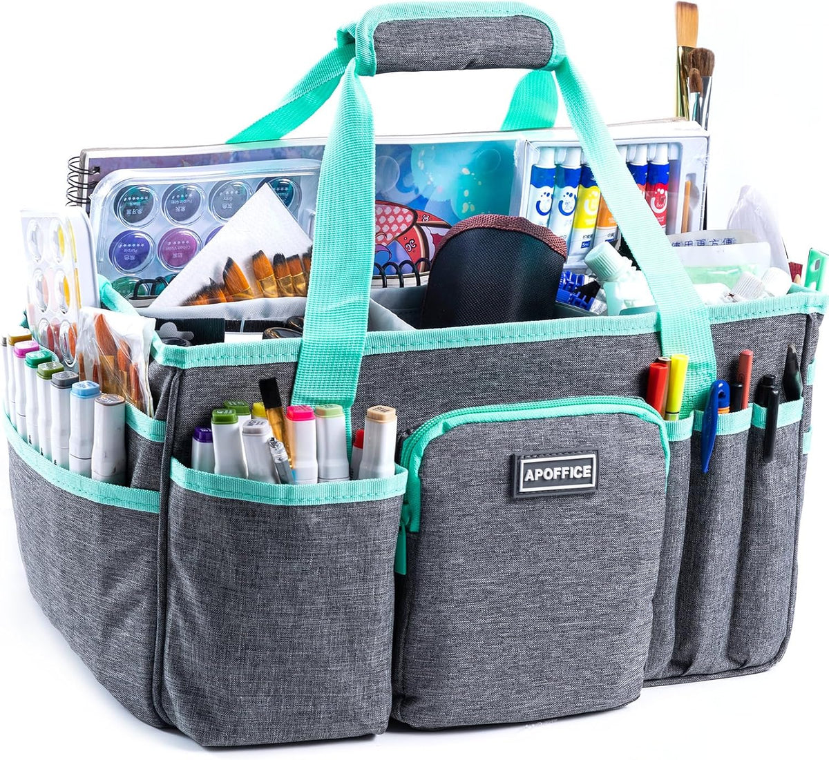 apoffice art supply organizer tote bag,large craft bag, main product view