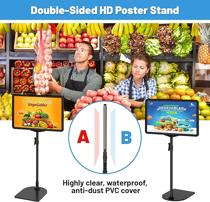 VAIIGO 6Pack Sign Stand for Display 8.5 x 11, Adjustable Poster Stand for Table - Image 4