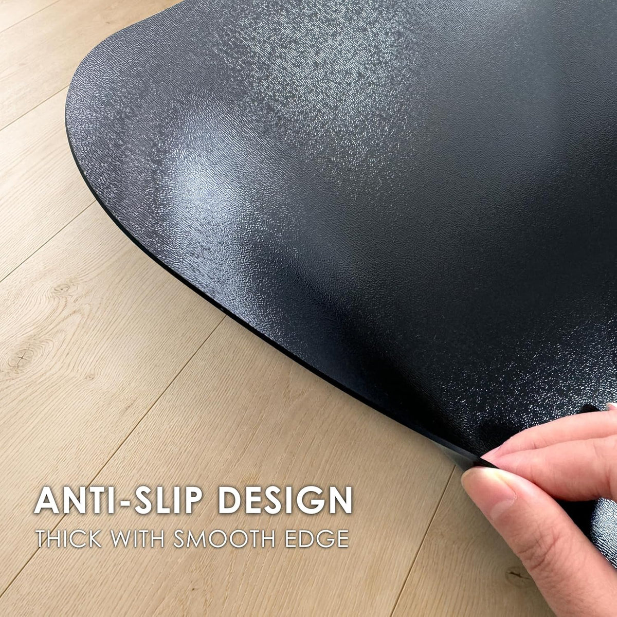Kuyal Chair mat for Hardwood Floor 46 x 72 inches Rectangle Floor Mats Wood/T...