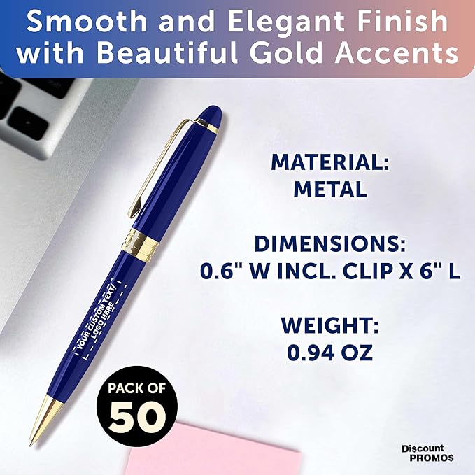 DISCOUNT PROMOS 50 Ultra Executive Pens Pack - Image 4