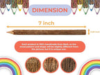 BSIRI Bark 7 Inch Colors Pencils Set Assorted-Stick Twig of Wood Pencils - Image 5