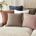 Foindtower Set of 2 Decorative Linen Fringe Throw Pillow Covers Boho Farmhouse - Image 7