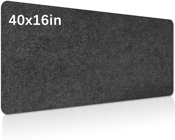 Large Felt Desk mat, Office Computer Desk by Anpuimult