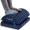 ComfiLife Foot Rest for Under Desk at Work – Adjustable Height Memory Foam Foot