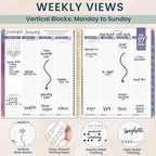 bloom daily planners 2026 Hardcover Calendar Year Goal & Vision Planner - Image 3