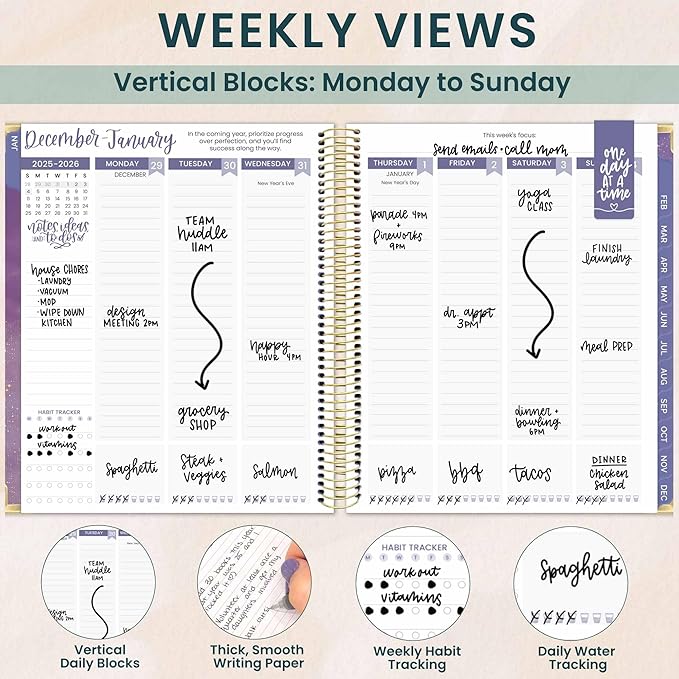 bloom daily planners 2026 Hardcover Calendar Year Goal & Vision Planner - Image 3