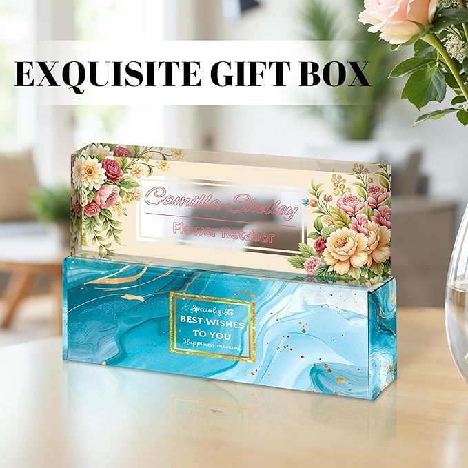 Personalized Name Plate for Desk, Custom Acrylic Desk Name Sign, Office - Image 4