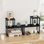 Honiter 2 Sets Desk Shelf, Desktop Organizer Shelf, Freestanding Small - Image 4