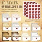 TaoBary 160 Pcs Stationery Paper Set 50 Double Sided Stationery Papers - Image 4