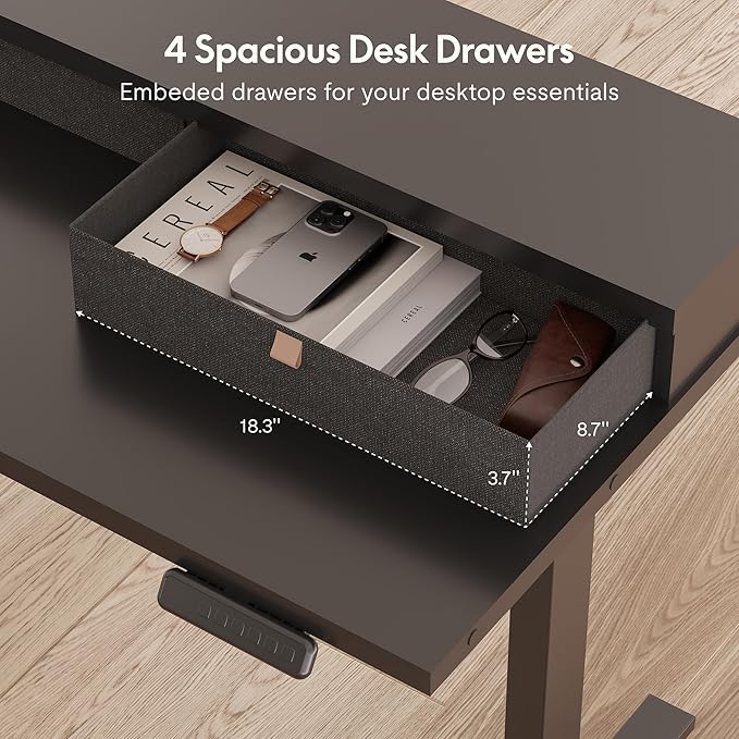 FLEXISPOT 71" Large L Shaped Standing Desk Electric Corner Table - Image 5