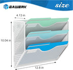 Gawerk 3 Tier Hanging Wall File Organizer, Mesh Mail Paper Orgnization Hanging - Image 2