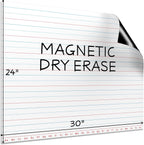 SCRIBBLEDO 30”x24” Large Magnetic Notebook Paper For Classroom Elementary Classroom Must Haves for Teachers Elementary Giant Dry Erase Magnetic Lined Paper for Whiteboard Third Fifth Grade Handwriting