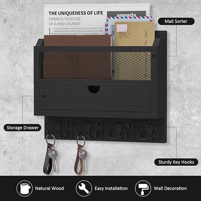 Nekon Mail Organizer with Drawer - Image 2