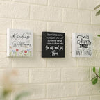3 Pcs Inspirational Wood Box Sign Set, 5x5 Inches Motivational Quotes Wooden - Image 3