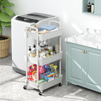 Sywhitta 3-Tier Plastic Rolling Utility Cart - Image 5