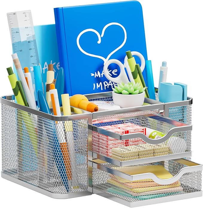 Marbrasse Mesh Desk Organizer, Pen Organizer by Marbrasse