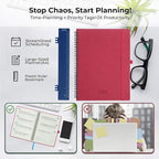 IN-LUXPRO Planner 2026 Daily Weekly and Monthly, 11.5"x8.5", 12 Months Spiral - Image 8