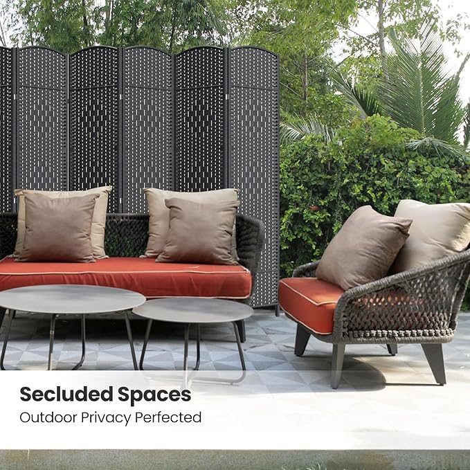 Cocosica 8 Panel Room Divider, 6Ft Folding Privacy Screen, Tall - Image 5