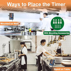 Precision Kitchen Timers for Cooking – 4 Channel Commercial Kitchen Timer - Image 7