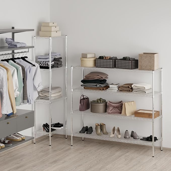 Regal Altair 18" Deep x 60" Wide x 54" Height Wire Shelving Kit | 4-Tier | NSF - Image 7