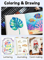 AEDAGA 100 Colors Numbered Dual Tip Brush Pens - Image 5