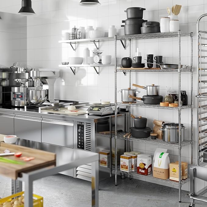 Regal Altair 14" Deep x 36" Wide x 74" Height Wire Shelving Kit | 5-Tier | NSF - Image 6