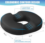 BlissTrends Donut Pillow Seat Cushion, Donut Chair Cushions - Image 2