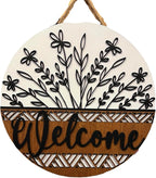 Wood front door sign Wood sign Home decor Welcome sign Sign by Unknown