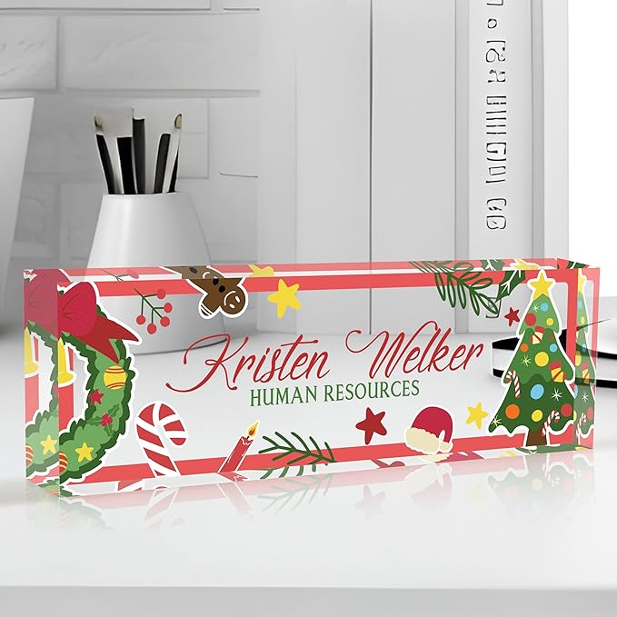Personalized Name Plate for Desk Custom Acrylic Desk Name Plate Custom Employee - Image 5
