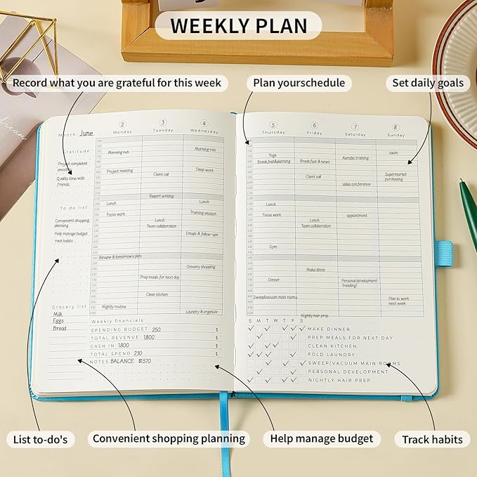 Crein Lynh 2025-2027 Premium Planner, Weekly & Monthly Calendar Planner - Image 5