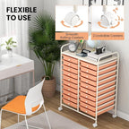 Happygrill 20-Drawer Organizer Cart Tools, Mobile Utility Storage Cart - Image 5