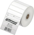 4" x 1" Thermal Labels | 6 Rolls | 15000 Labels | fits Zebra, Offnova Thermal - Image 2