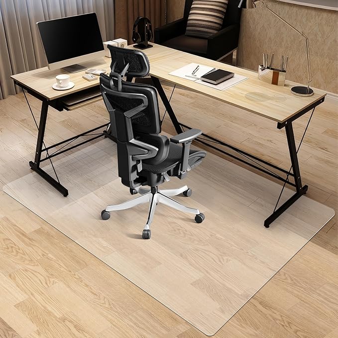 Kuyal Office Chair Mat for Hardwood Floor, Easy Glide, Floor-Protector by Kuyal