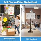 8Pack Sign Holder Stand for Display 8.5 x 11, Adjustable Poster Stand for Table - Image 2